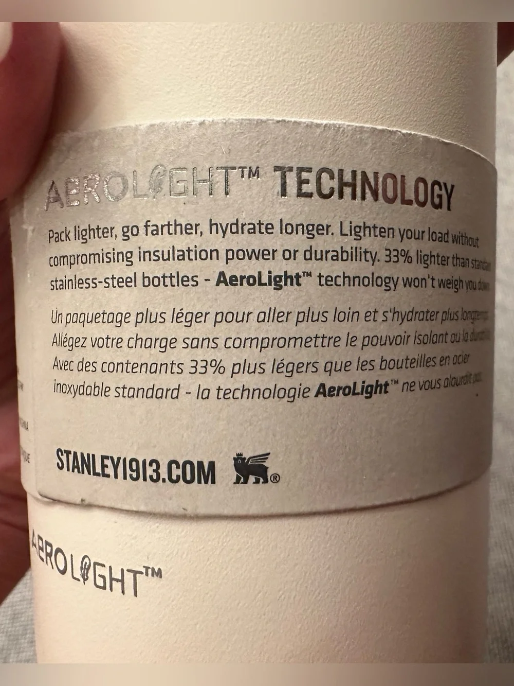 BNWT- Stanley off-white- Insulated 20oz. Transit Bottle w/Book Graphic/Quote - Picture 8 of 12